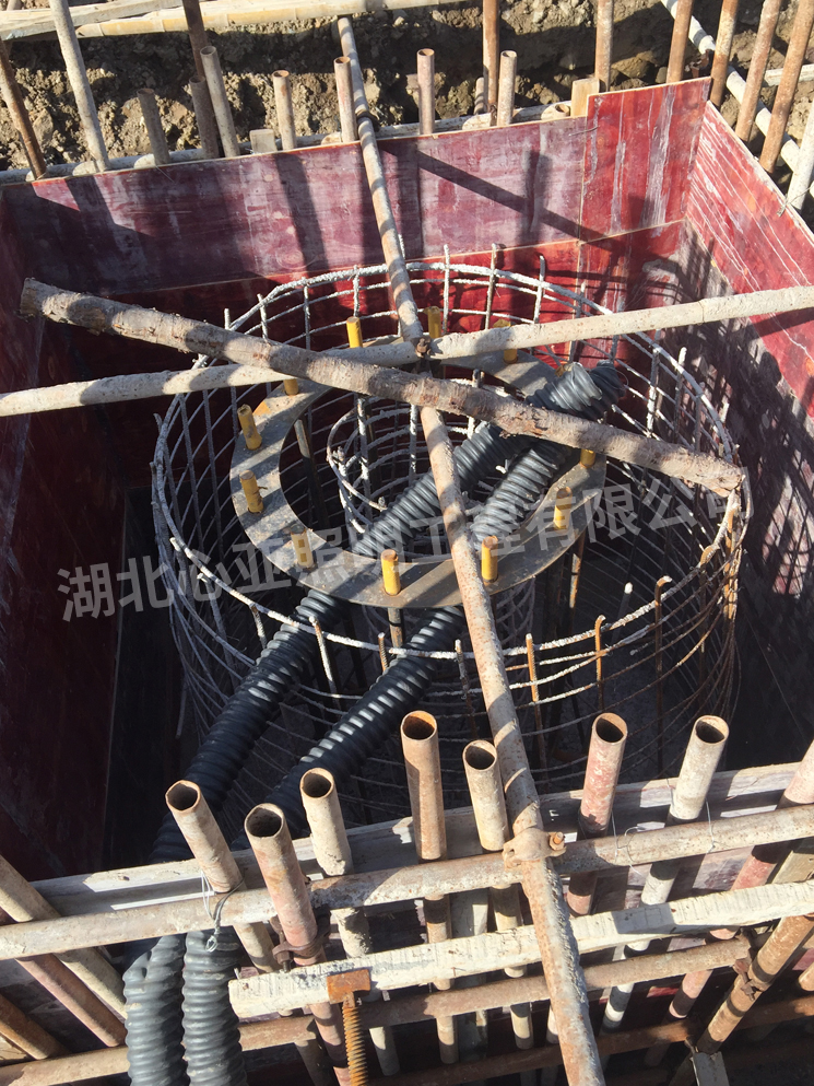 峡口广场30米高杆灯施工图1
