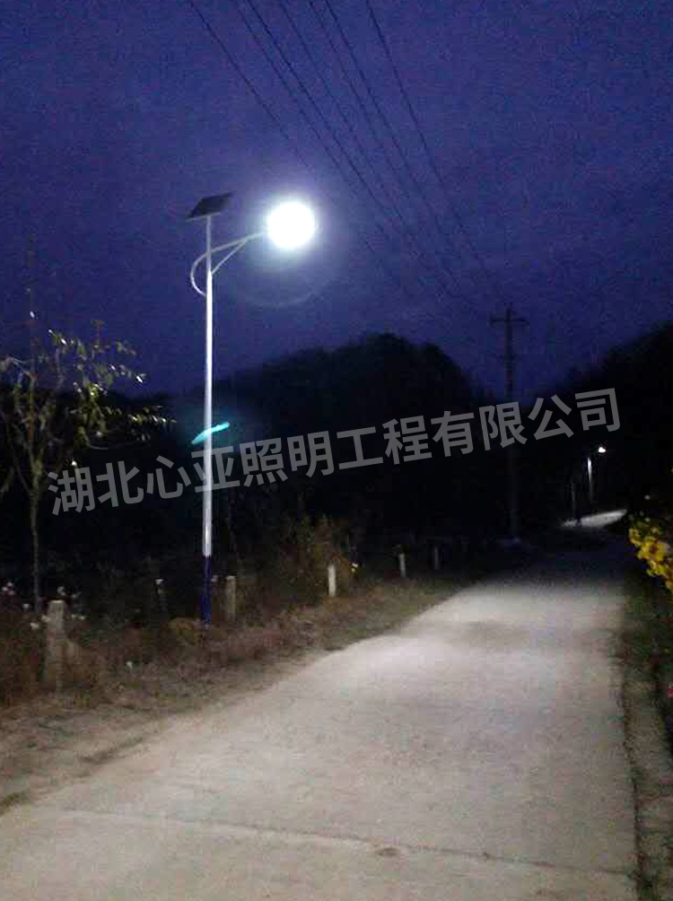 太阳能路灯夜晚效果