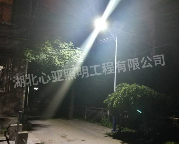 荆门东宝区福城花园社区太阳能路灯