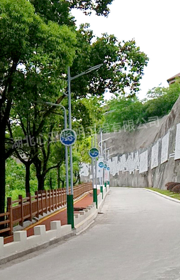 宜昌龙盘湖别墅区路灯照明项目