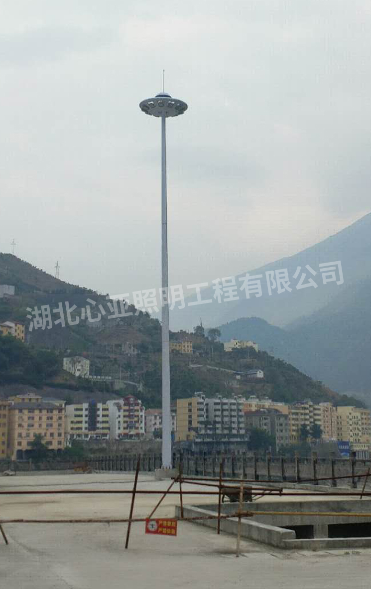 兴山县峡口旅游码头高杆灯完成图特写