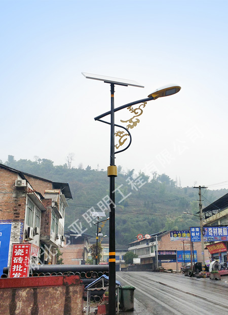 重庆开州区和谦镇太阳能路灯照明项目