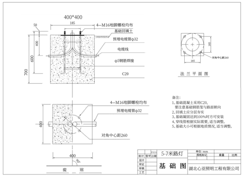 地基浇筑示意图